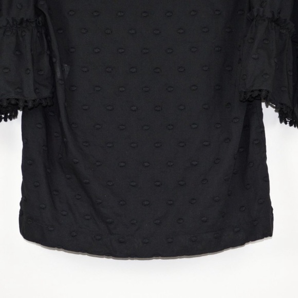 See By Chloé Embroidered Bell Sleeve Blouse Black 4 - Picture 8 of 14